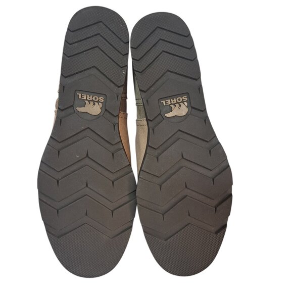 Sorel Major Low Women's Cream Beige Canvas & Suede Ankle Side Zip Bootie Sz 9 - Picture 5 of 7